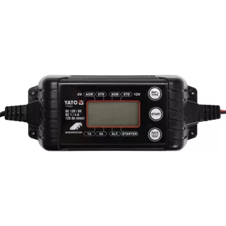   YATO Incarcator baterie 6/12 V 1/4 A max. Display LCD de 120 Ah