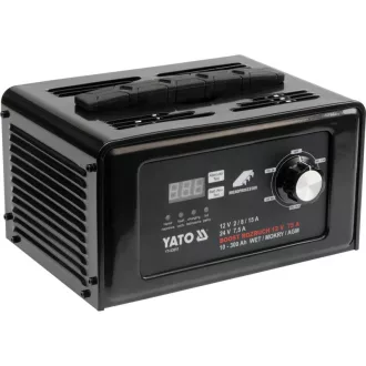 YATO Incarcator baterie-starter 12/24 V 15 A 10-300 Ah