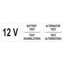 YATO Tester pentru acumulatori 12 V CCA 150-1400 Ah