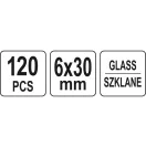 Set de siguranțe din sticlă YATO 120 buc