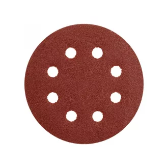   YATO Disc abraziv cu prindere velcro, 125 mm / P80, 8 găuri (set de 5 bucăți)