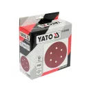 YATO Dic de abraziv cu închidere velcro, 150 mm / P60, cu 6 găuri (50 buc)