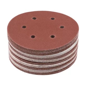   YATO Disc abraziv cu prindere velcro 150 mm / P80 cu 6 găuri (50 buc)