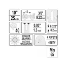YATO Ghidaj pentru lanț de drujbă 10" 3/8" 1,3 mm