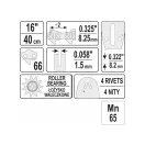 YATO Ghidaj pentru lanț de drujbă 16" 0,325" 1,5 mm