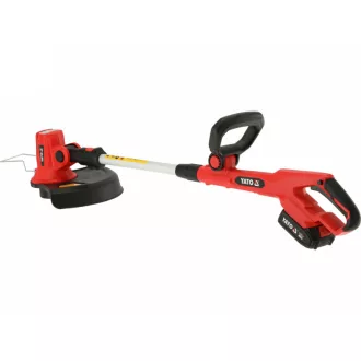   YATO Coasă cu acumulator, fără perii de carbon 250 - 300 mm (1 x acumulator 2.0 Ah și încărcător inclus)