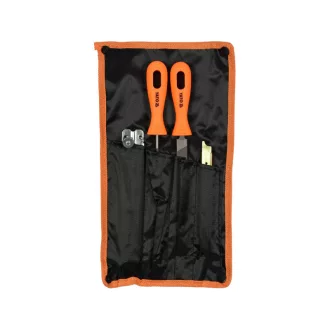  YATO Set de șmirghel manual pentru lanț 4 piese 3/8" 0,325" 4,5 mm