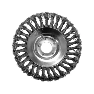   YATO Perie circulară torsadă cu unghi 150 x 25,4 mm pentru cositoare și trimmer de gazon