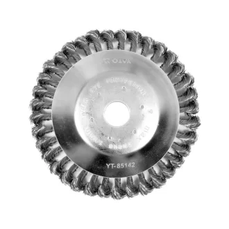   YATO Perie circulară torsadată cu unghi de 200 x 25,4 mm pentru debroussailleuse, tăietor de margini