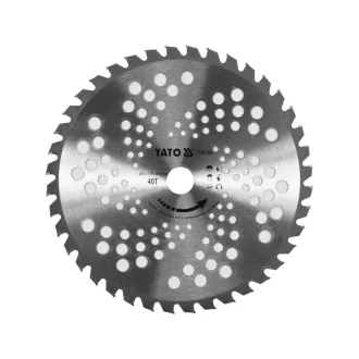   Disc de tăiat perie YATO Mașină de tuns iarba 40T 255 x 25,4 mm