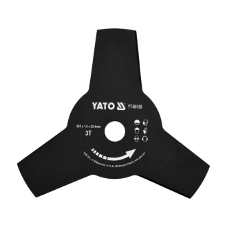 Cuțit de cosit YATO cu trei capete 255 x 25,4 x 1,6 mm