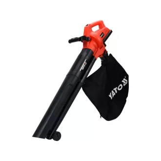   YATO Suflator de frunze cu acumulator-aspirator 45 litri 2 x 18 V Li-Ion (fara baterie + incarcator)