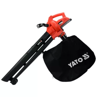   YATO Suflator de frunze cu acumulator-aspirator 45 litri 2 x 18 V Li-Ion (fara baterie + incarcator)