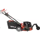 YATO Mașină de tuns iarba pe benzină autopropulsată, 3 roți, 530 mm