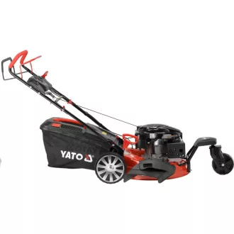   YATO Mașină de tuns iarba pe benzină autopropulsată, 3 roți, 530 mm