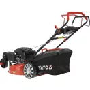 YATO Mașină de tuns iarba pe benzină autopropulsată, 3 roți, 530 mm