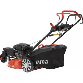   YATO Mașină de tuns iarba pe benzină autopropulsată, 3 roți, 530 mm