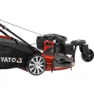 YATO Mașină de tuns iarba pe benzină autopropulsată, 3 roți, 530 mm