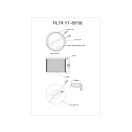 Filtru HEPA YATO pentru aspiratoarele YT-85700, YT-85701