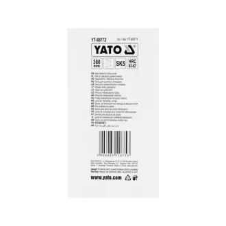   YATO Lamă de fierăstrău pentru tăiat ramuri înalte 360 mm