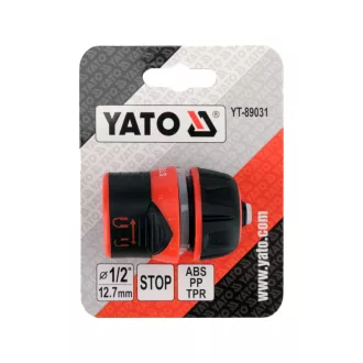 YATO Cuplaj rapid 1/2" cu opritor și închidere