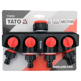 YATO Adaptor de cuplare cu 4 ieșiri 3/4"-1"
