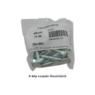Șurub balama ușă DIN 603, 4.8 galvanizat, M8x35 (10 buc)