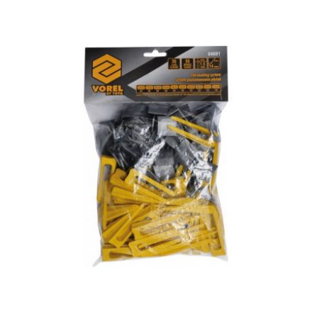 VOREL Set nivelare pavaj 100 piese (50 baze + 50 pene)