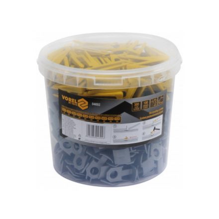 VOREL Set nivelare pavaj 400 piese (300 baze + 100 pene)