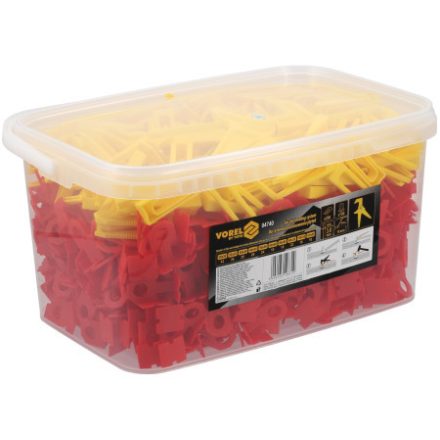 VOREL Set de nivelare a placajelor 3 mm (700 baze + 200 cuie+ clește)