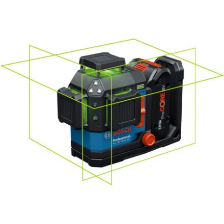 Nivel cu laser pe acumulator BOSCH GLL 18V-120-33 CG in L-BOXX 136 (1 x 4,0 Ah acumulator + încărcător rapid) IP65