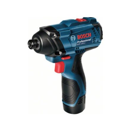 BOSCH GDR 120-LI șofer cu impact fără fir (2 baterii de 1,5 Ah) în carcasă