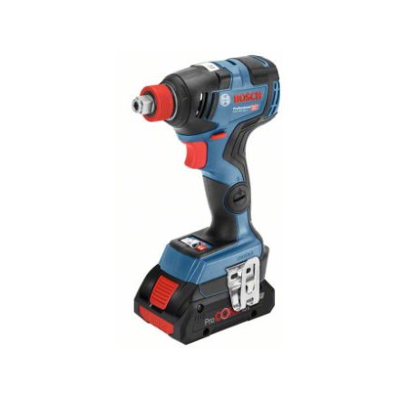 Șofer cu impact BOSCH GDX 18V-200 C cu acumulator (2 baterii de 5,0 Ah) în L-Boxx