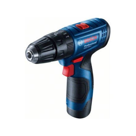 BOSCH Mașină de găurit cu percuție cu acumulator GSB 120-LI în carcasă (2 baterii de 2,0 Ah + încărcător)