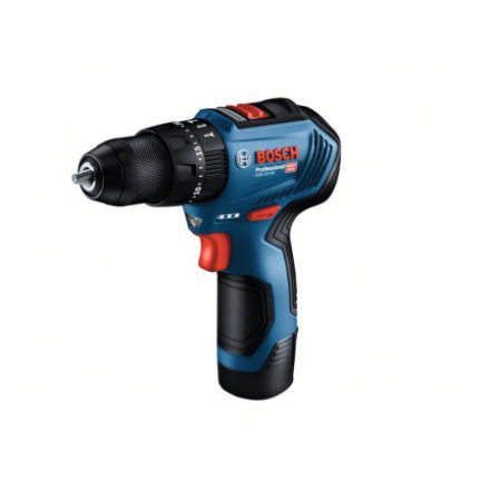 BOSCH Mașină de găurit cu percuție cu acumulator GSB 12V-30 într-o cutie (2 baterii de 2,0 Ah + încărcător rapid)