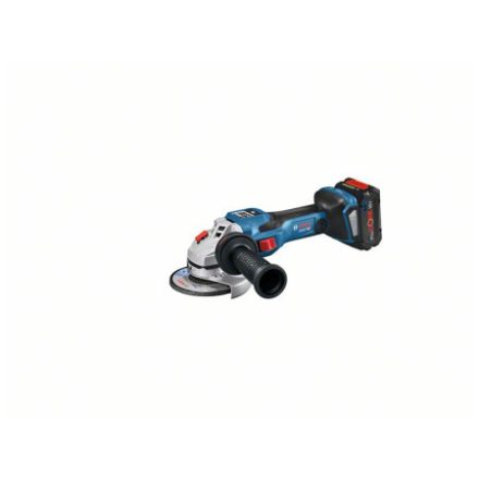 BOSCH BITURBO Polizor unghiular fără fir 125 mm GWS 18V-15 SC în L-Boxx (2 baterii de 8,0 Ah + încărcător rapid)