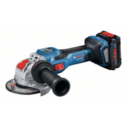 Polizor unghiular cu acumulator BOSCH GWX 18V-15 SC X-LOCK (2x8,0 Ah ProCORE) în L-Boxx