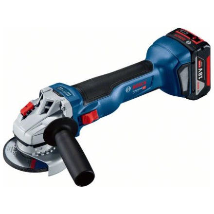 Polizor unghiular cu acumulator BOSCH 125 mm GWS 18V-10 în L-Boxx (2 baterii de 5,0 Ah + încărcător rapid)