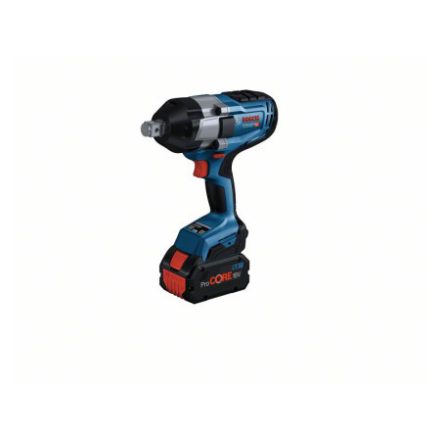 BOSCH BITURBO șofer cu impact cu acumulator GDS 18V-1050 H în L-BOXX 3/4" (2 x baterie de 8,0 Ah + încărcător rapid)