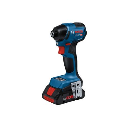 BOSCH Șurubelniță cu percuție pe acumulator GDR 18V-220 C (2 x 5,0 Ah baterie + încărcător rapid + modul)