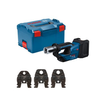 BOSCH Mașină de presă cu baterie cu cap rotativ 360° GPT 18V-19 M set (fără baterie și încărcător)