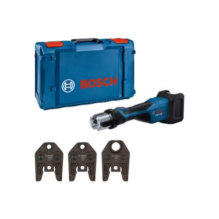 BOSCH Mașină de presat cu baterie cu cap rotativ 360° GPT 18V-32 U set (Fără baterie și încărcător)