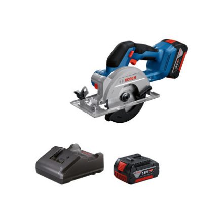 BOSCH Fierăstrău circular pe acumulator GKS 18V-51 (2 x 4,0 Ah baterie + încărcător)