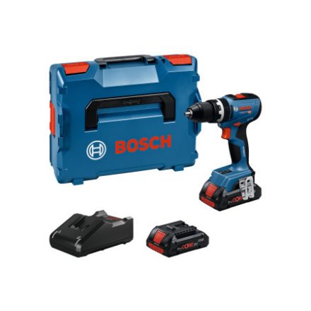 BOSCH Mașină de găurit și înșurubat cu percuție pe baterie GSB 18V-65 în L-BOXX (2 x 4,0 Ah baterie + încărcător)