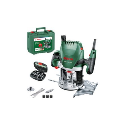 Freză de suprafață BOSCH POF 1400 ACE + set cap de frezat din 6 părți în carcasă / 1400 W