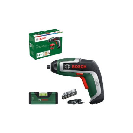 BOSCH Șurubelniță fără fir IXO 7 + nivel cu bulă de aer 12 cm