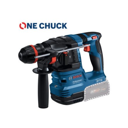 BOSCH Ciocan de găurire cu baterie GBH 18V-22 X în cutie de carton cu mandrină ONE CHUCK (fără baterie și încărcător)