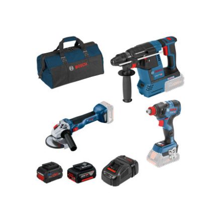 Baterie BOSCH GBH + GDX + GWS + geantă (1 x baterie de 5,0 Ah + 1 x 8,0 Ah ProCore + încărcător)