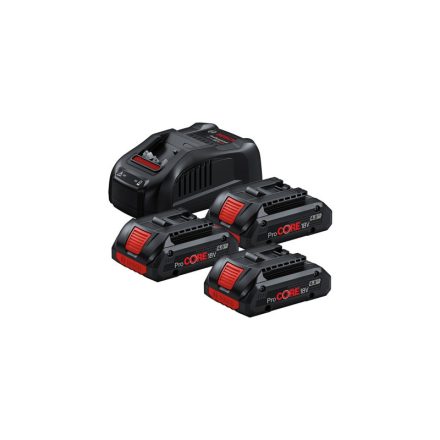 Set baterii BOSCH ProCORE 18V / 3 x 4,0 Ah baterie + încărcător rapid GAL1880 CV