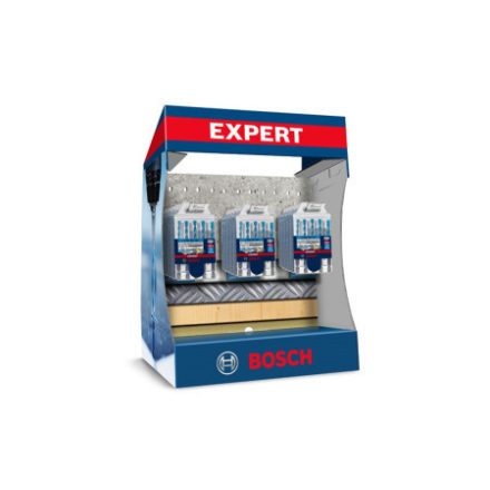 BOSCH EXPERT HEX-9 Set de șafturi de burghiu universale 5 piese (18 buc) în display pentru tejghea